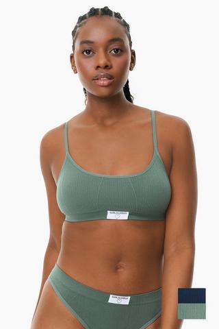 2 Pack Seamless Crop Bra