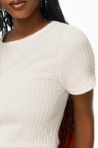 Textured Fitted Top