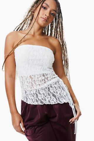 Lace Bandeu Top