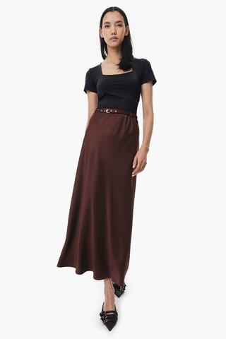 Satin Slip Skirt