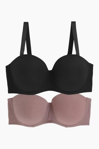 2 Pack Balconette Bra