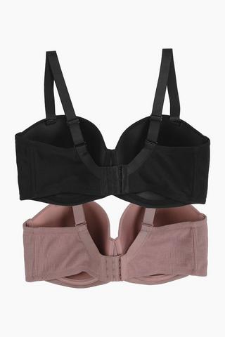 2 Pack Balconette Bra