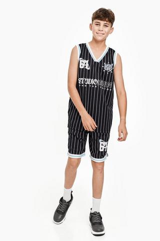 Stripe Basketball Shorts