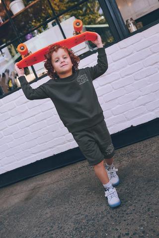Sweat Tops And Shorts Set