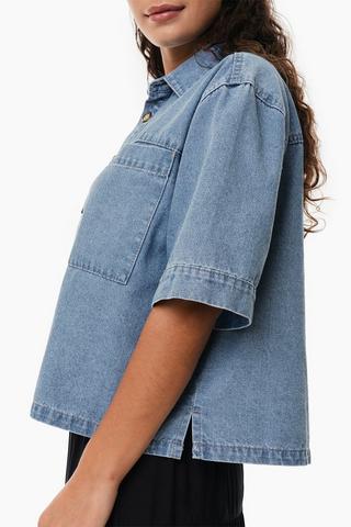 Denim Boxy Shirt