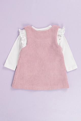 Pinafore Dress And Long Sleeve Top Set