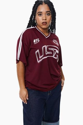 Oversized Football T-Shirt