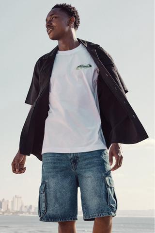 Cargo Denim Shorts
