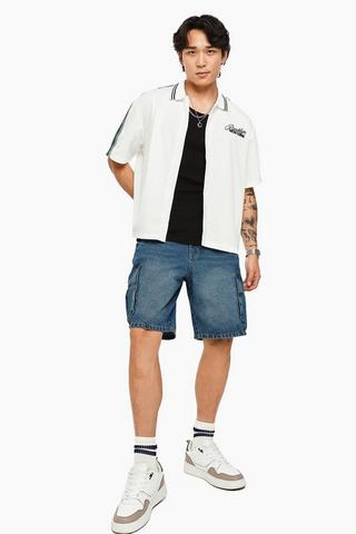 Cargo Denim Shorts