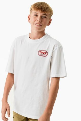 FP OPP TEE RELAXED WHITE