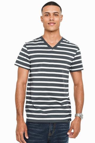 Stripe V-Neck T-Shirt