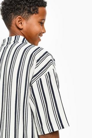 Stripe Textured Shirt