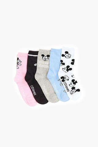 Mickey Mouse 5 Pack Socks