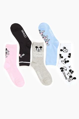 Mickey Mouse 5 Pack Socks