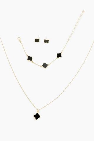 Necklace Bracelet and Earring Set
