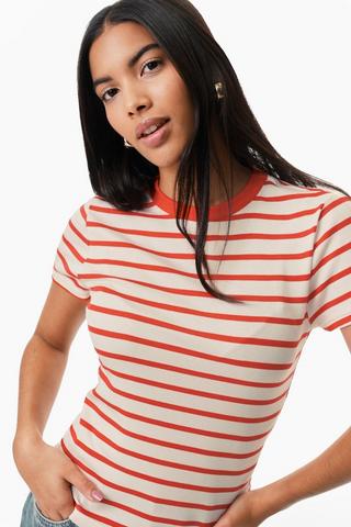 Stripe Fitted Top
