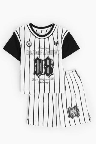 Sporty T-Shirt And Shorts Set