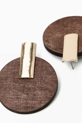 Wood Stud Earrings