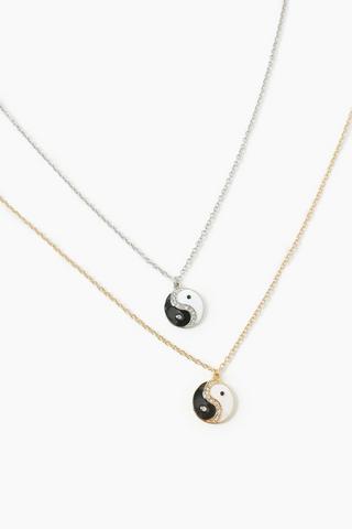Ying And Yang Necklace Set
