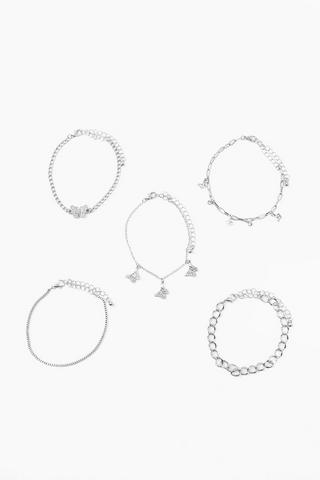 5 Pack Butterfly Bracelets