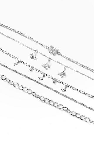 5 Pack Butterfly Bracelets