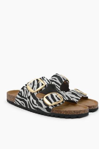 Zebra Double Buckle Slider