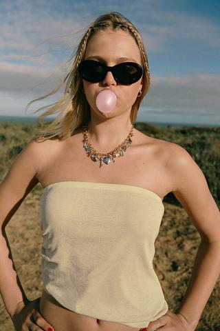 Asymmetrical Bandeau Top