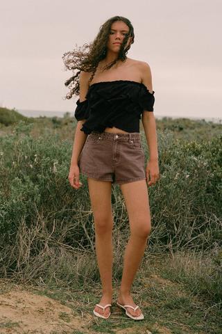 Cheeky Denim Shorts