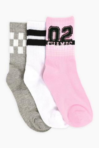 3 Pack Socks