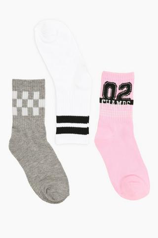 3 Pack Socks