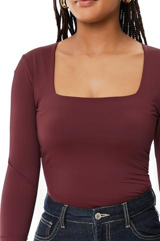 Fitted Square Neck Top