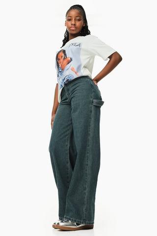 Wide- Leg Denim