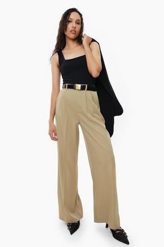 Tailored Wide Leg Pants