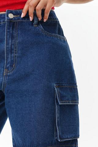 Cargo Bermuda Denim Shorts