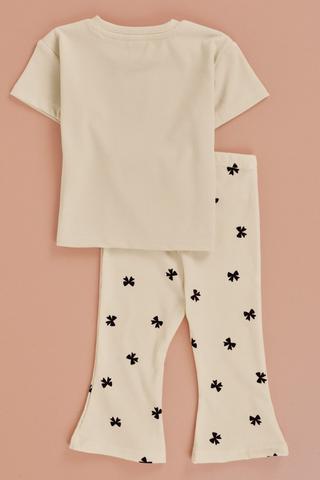 Bow Top And Leggings Set