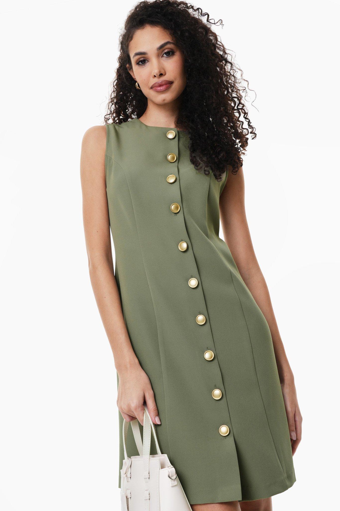 4512114 Multi Colour Checkered Shift Dress