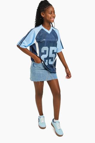 Denim A-Line Skirt
