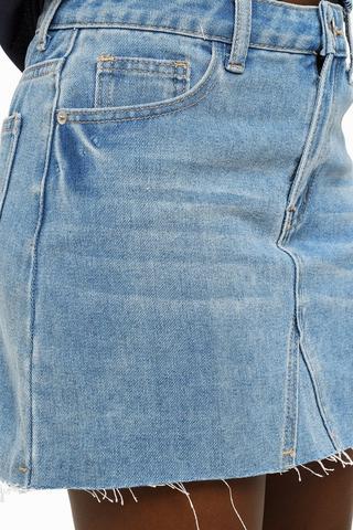 Denim A-Line Skirt