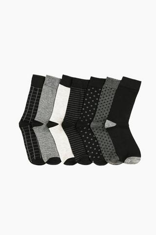 7 Pack Anklet Socks
