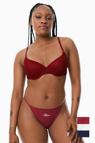 3 Pack Seamless Thong