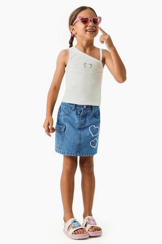 Cargo Denim Skirt