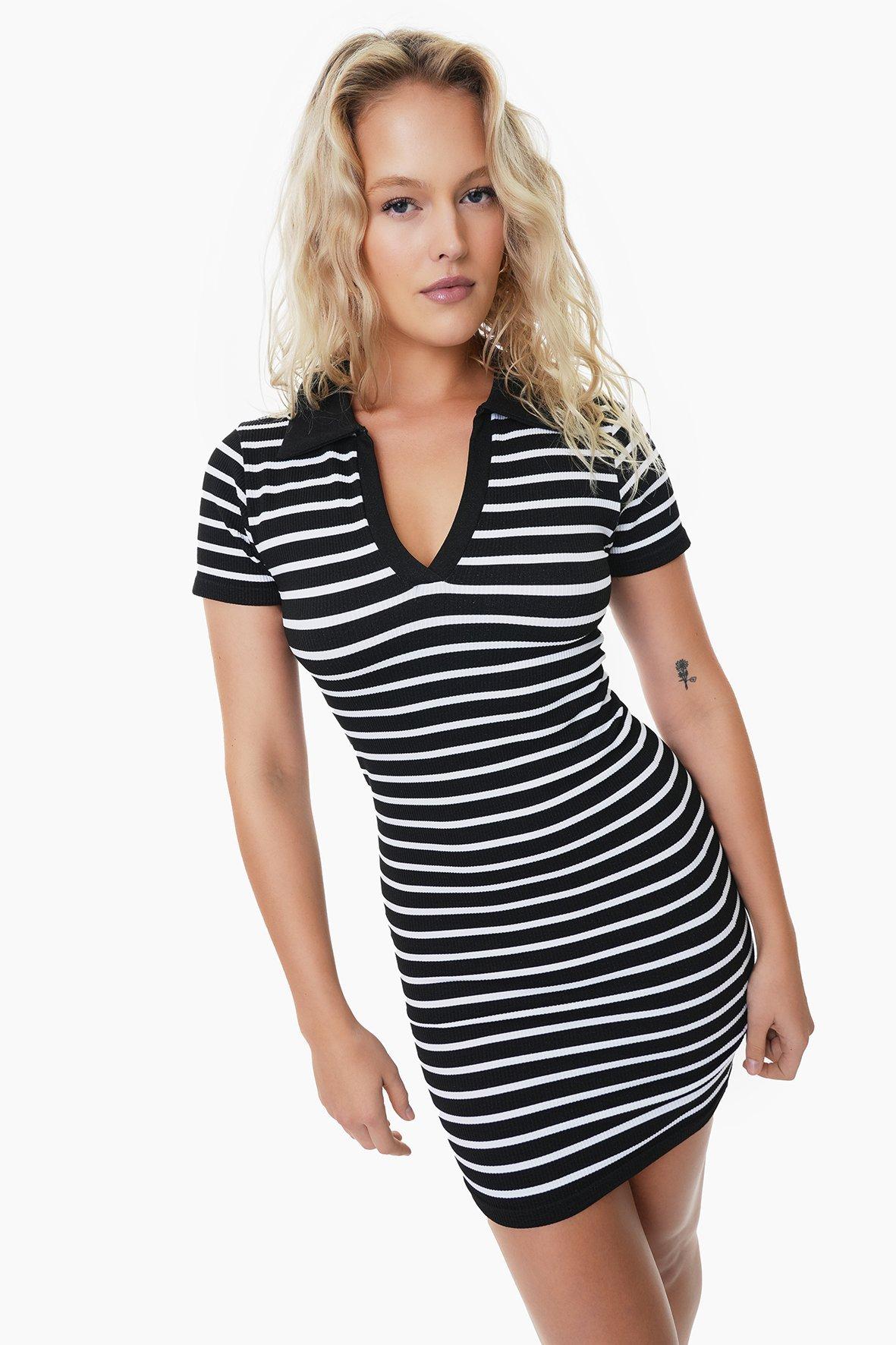 Stripe Seamless Bodycon Dress