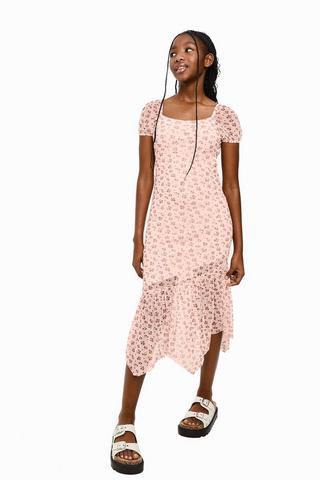 Floral Fit And Flare Dress