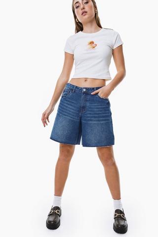 Denim Bermuda Shorts