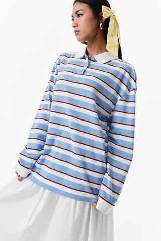 Stripe Long Sleeve Golfer