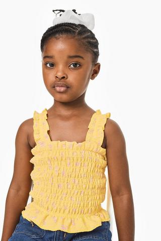 Shirred Tank Top