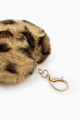Keyring - Leopard Print Heart