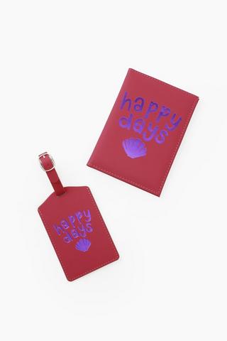Passport Holder And Luggage Tag Set