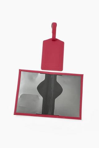 Passport Holder And Luggage Tag Set