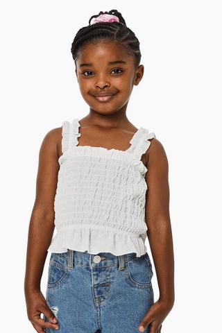 Shirred Tank Top